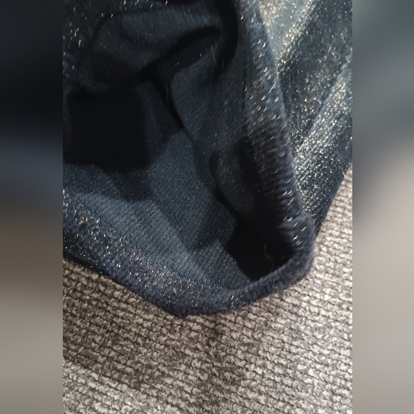 Michael Kors Foil Black Gold Metallic Leggings Sz 2X Stretch Figure Flattering - Picture 5 of 10